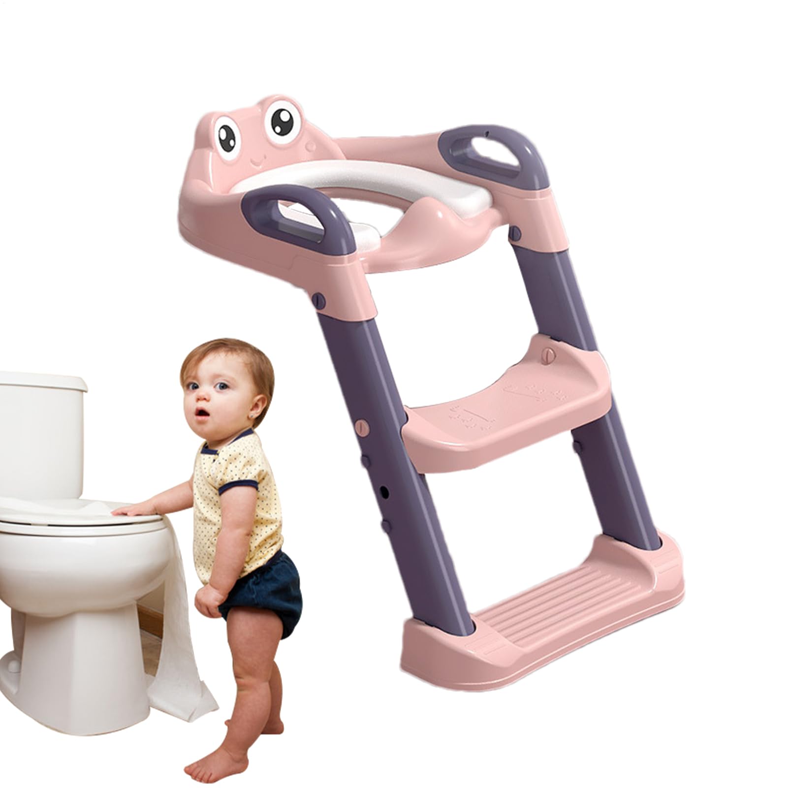 Potty Ladder, Pleging Step Potty Allenamento per WC: senza scivolare su | alzare per con manici per ragazzi ragazze 1-8