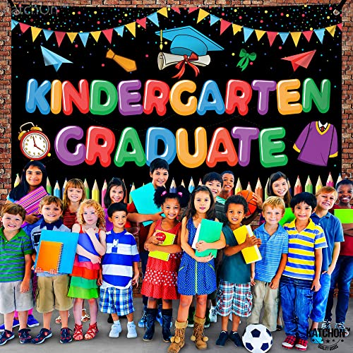 Image of KatchOn, Cute Kindergarten Graduate Banner - Large, 72x44 Inch | Kindergarten Graduation Decorations Class of 2026 | Kindergarten Graduation Backdrop, Kindergarten Graduation Decorations 2026