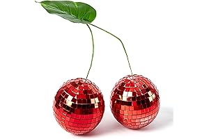 Double Cherry Style Mirror Ball Disco Party Decoration