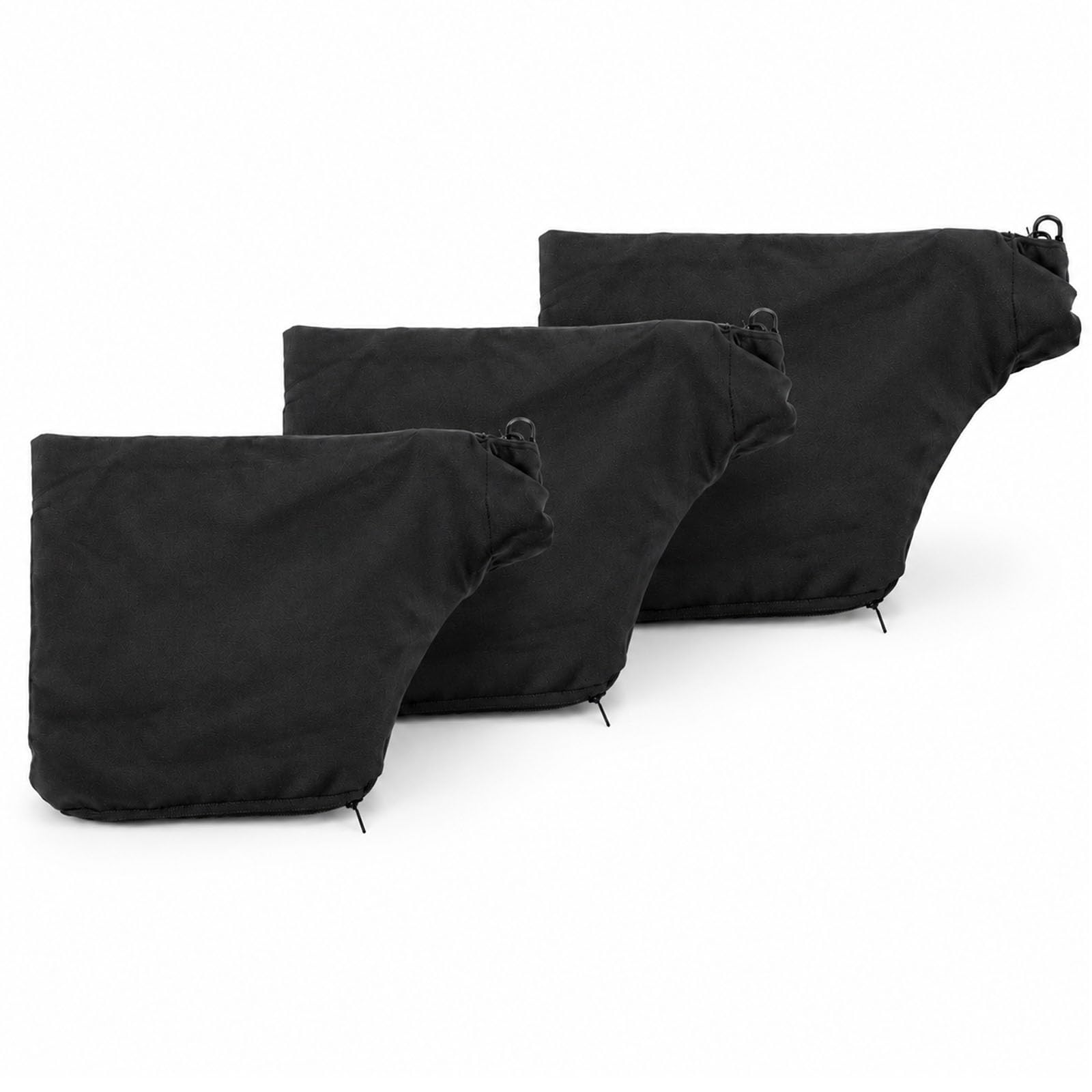 EUQWOSDD 3 Pack Evolution Mitre Saw Dust Bags, 40mm Zippered Saw Dust Collection Bags, Nylon Dust Cover for 255 Model Miter Saw Belt Sander, Reusable Power Tool Accessories