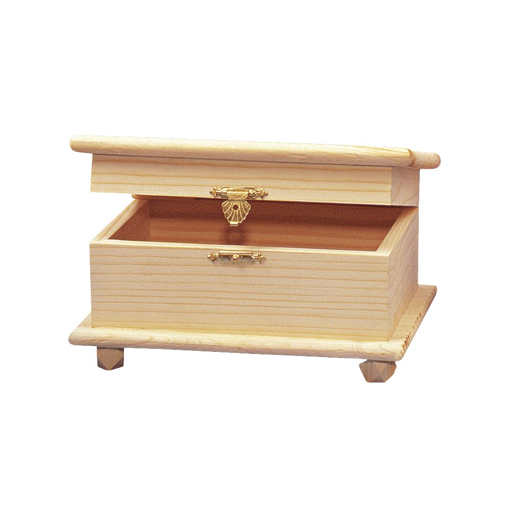 Rayher 6135000 - Cofanetto in legno, 10,​5 x 19 x 13,​5 cm