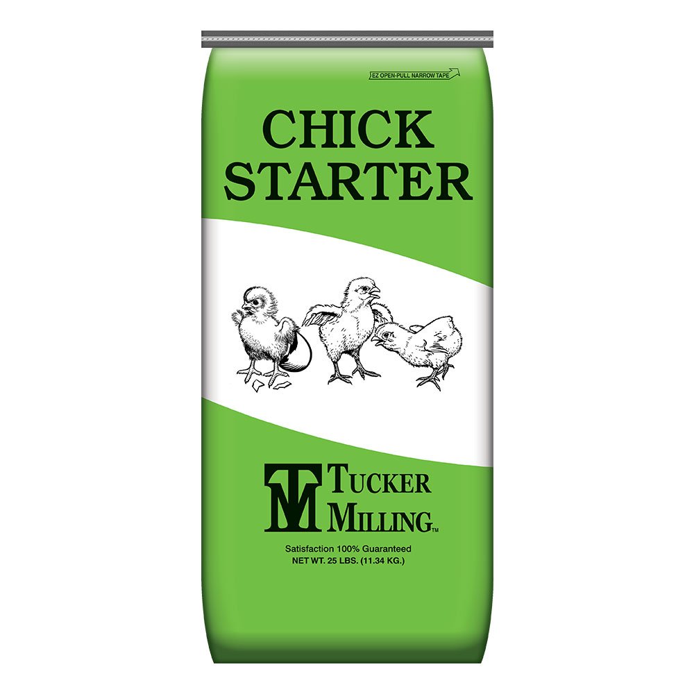 Tucker Milling 18% Protein Chick Starter Crumble Poultry Feed - 25 lb