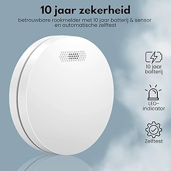 Aroha Smart Connect & Link Slimme WiFi Rookmelder Koppelbaar - 10 jaar batterij - Koppelbaar met app Tuya & Smartlife - Multiset 2