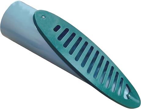 4 Inch Green Angled Drain Grate Yard Drain, Yard Drain Emitter for Sump Pump Discharge and Downspout Extensions, Protects Home Foundation and Reduces Water Ponding, Compatible with 4 Inch Connections
