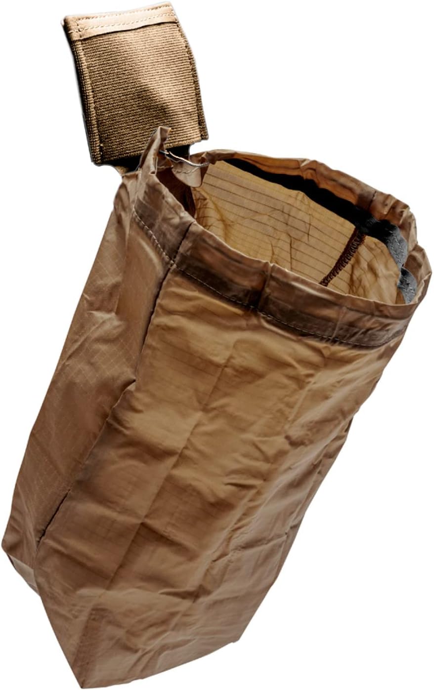 Blue Force Gear MOLLE Dump Pouch - Multipurpose Compact Utility Drop Bag for Mag or Ammo - Foldable Pouch for Belt, Tactical Vest, Saddle, or Hunting Use - 3" L x 3" W x 3.5" H