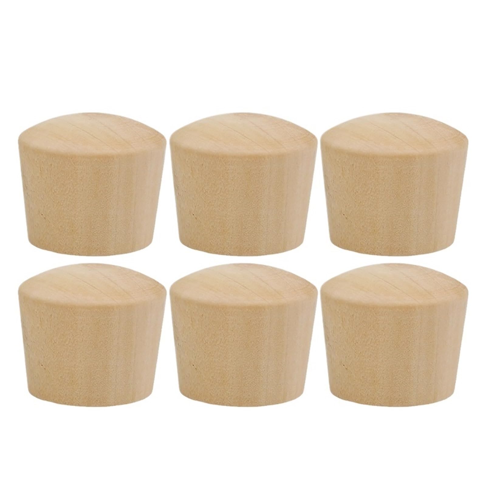Wzptlkibad 6Pcs Wooden Pot Lid Handle Universal Replacement Knob For Cookware