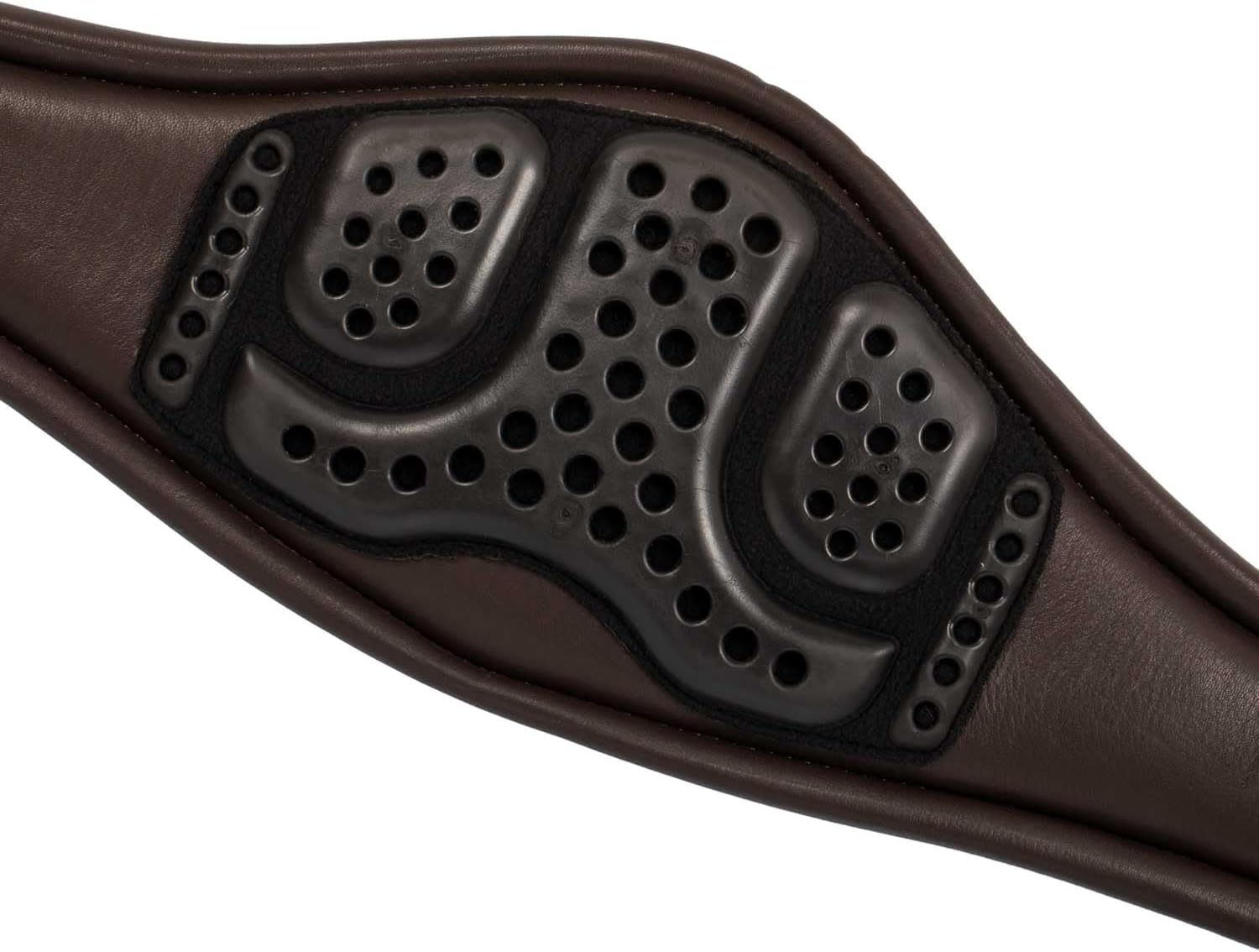 Acavallo Anatomical Jumping Girth Calfskin, 53.1-Inch, Dark Brown