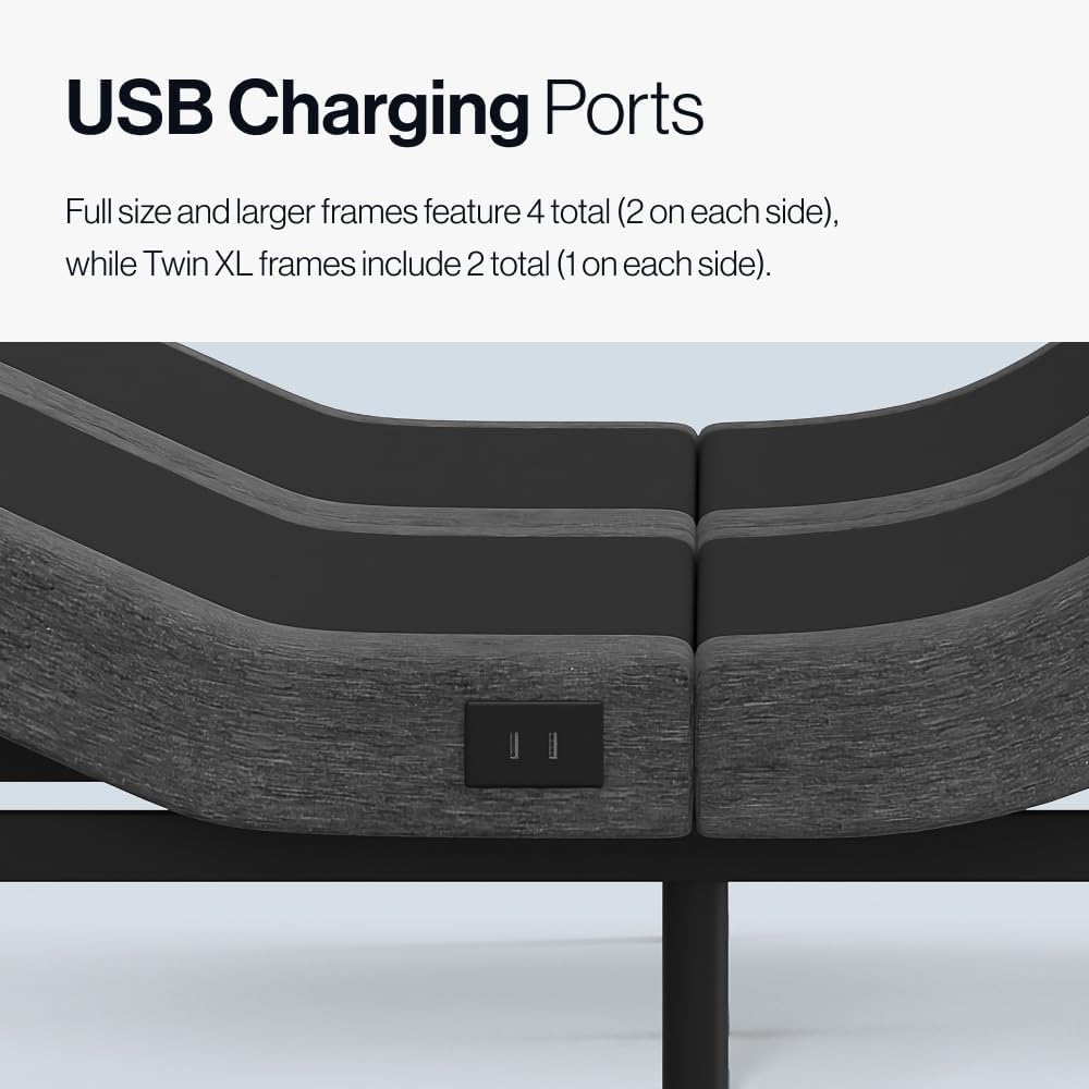 Adjustable Comfort Premium Adjustable Base demonstrating the whisper quiet massage feature.