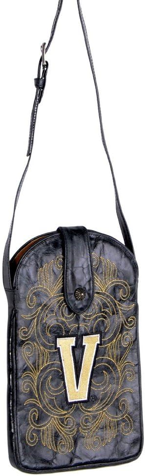 NCAA Vanderbilt Commodores Women's Cross Body Purse, Black, One Size