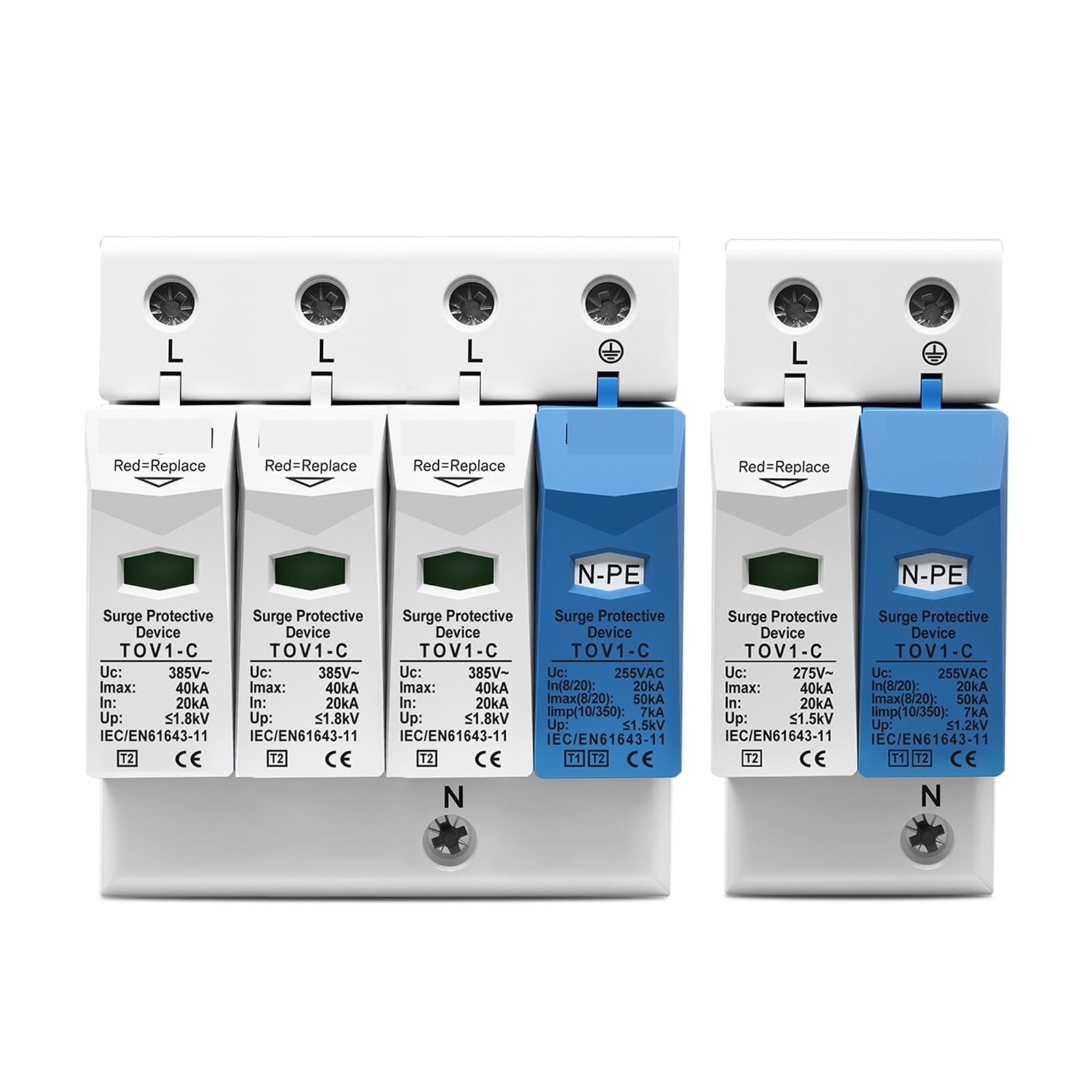 Dispositif de protection contre les surtensions AC SPD basse tension maison 50KA