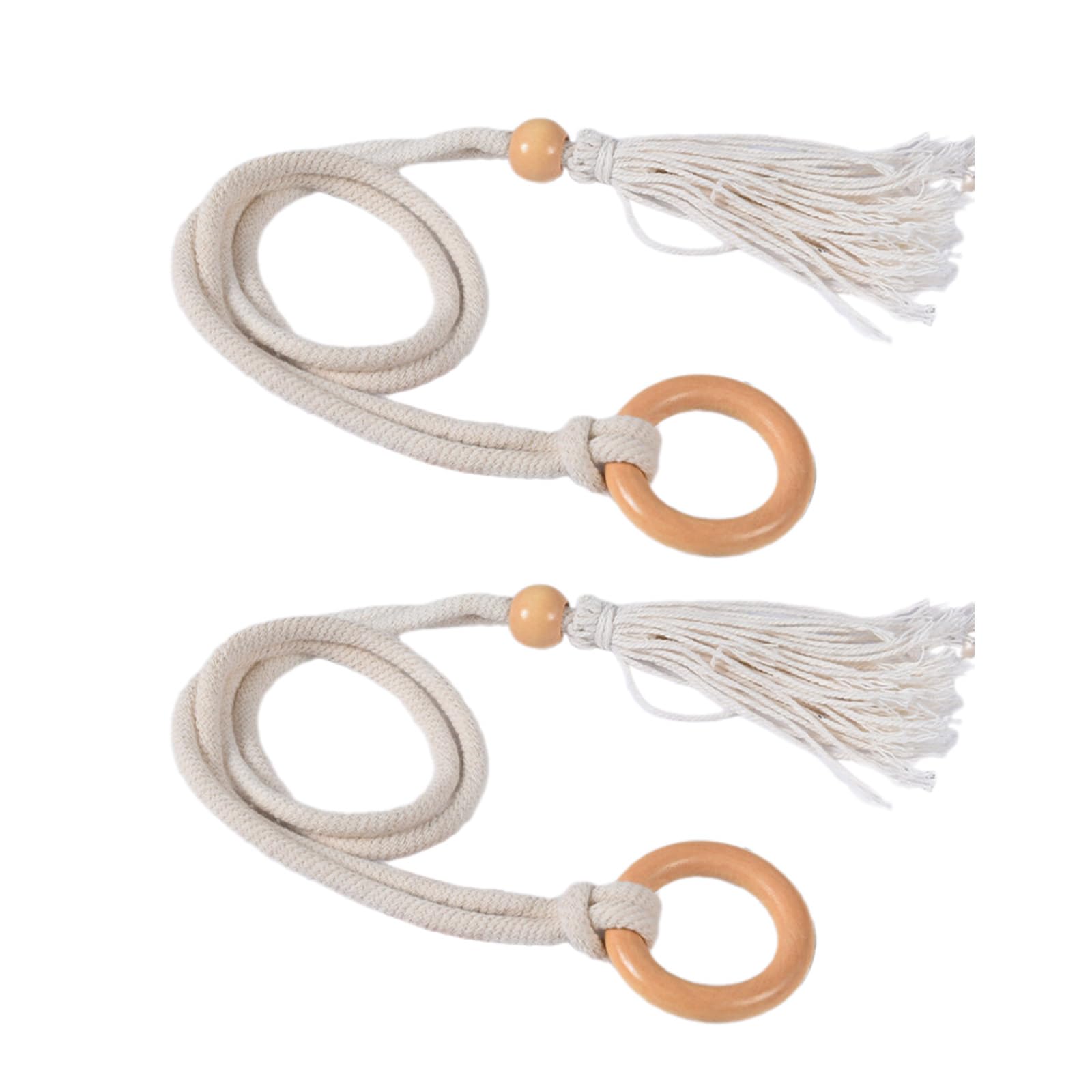 Kalttoy Of 2 Stylish Curtain Tiebacks Decorative Curtain Holdbacks for Drapes with Unique Pattern Ties Back Window Drapery