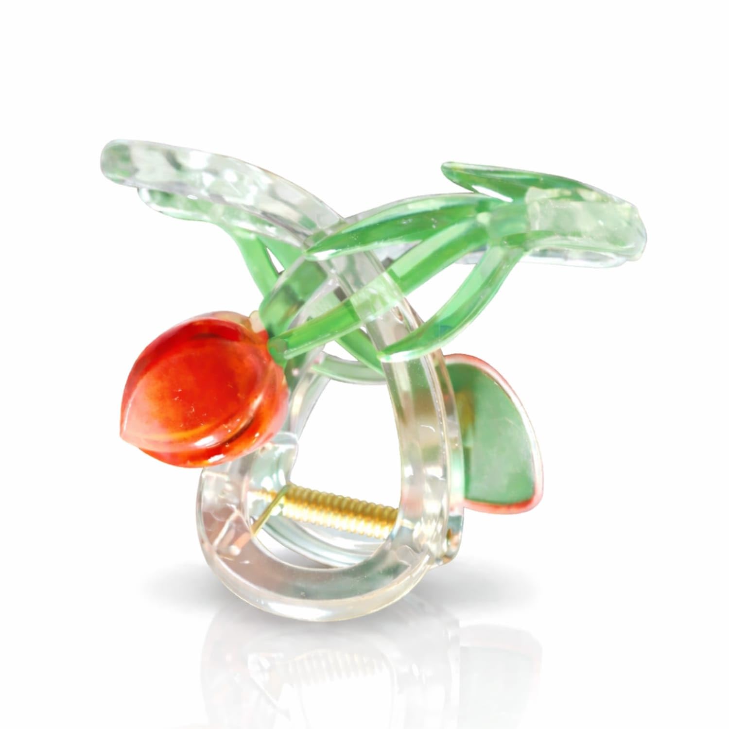 Zenvore Crystal Flower Hair Claw Clip for Women | Tulip Floral Shiny Acrylic Hair Clutcher with Gold Metal Spring | Strong... - Review, Price and Buying Guide