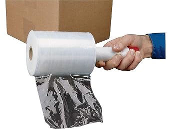 Staples Cast Stretch Wrap for Hand Dispensers, 80 Gauge, 5 Wide Clear Film for Bundling, Shipping & Securing Items