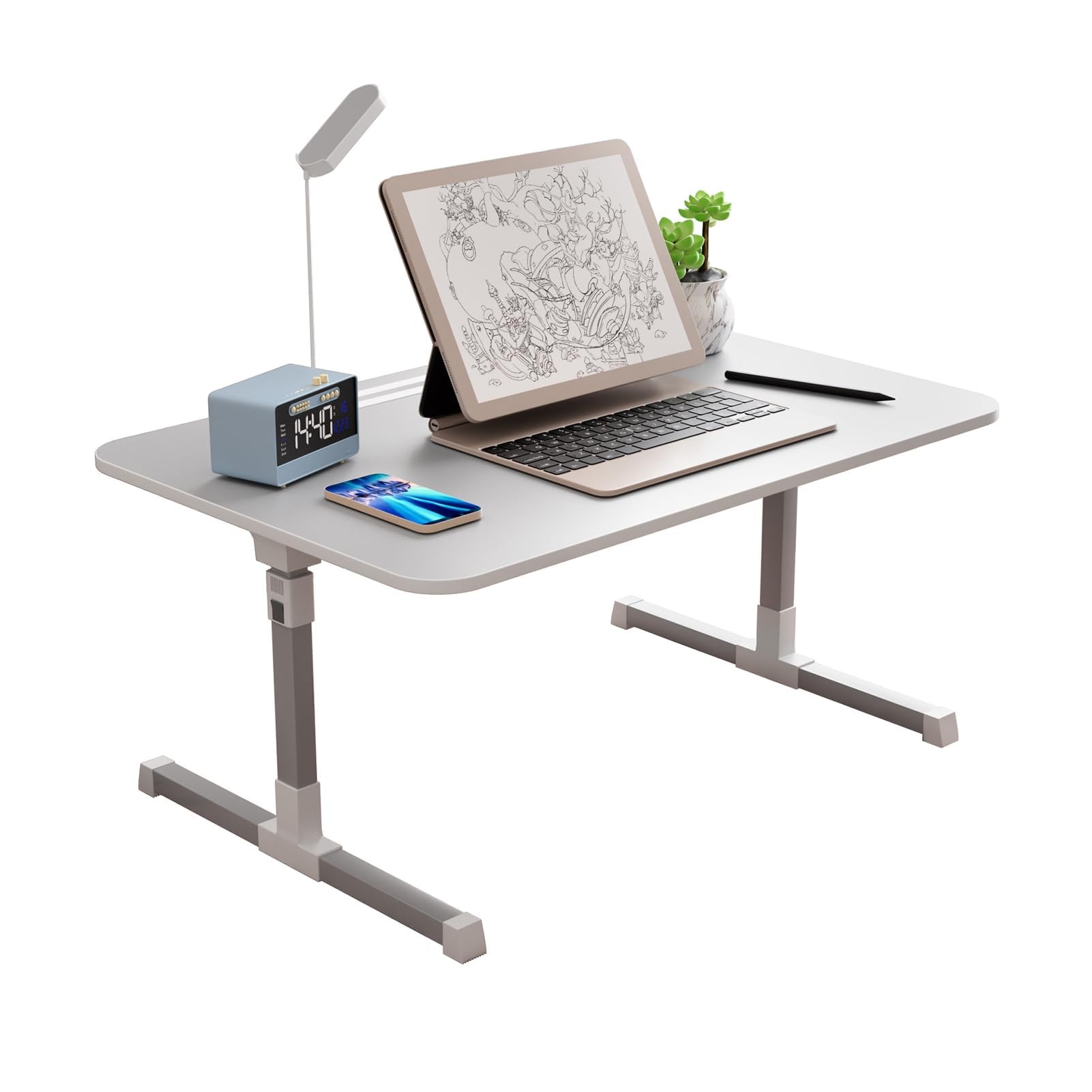 Support réglable pour ordinateur avec chargement USB et table pliante