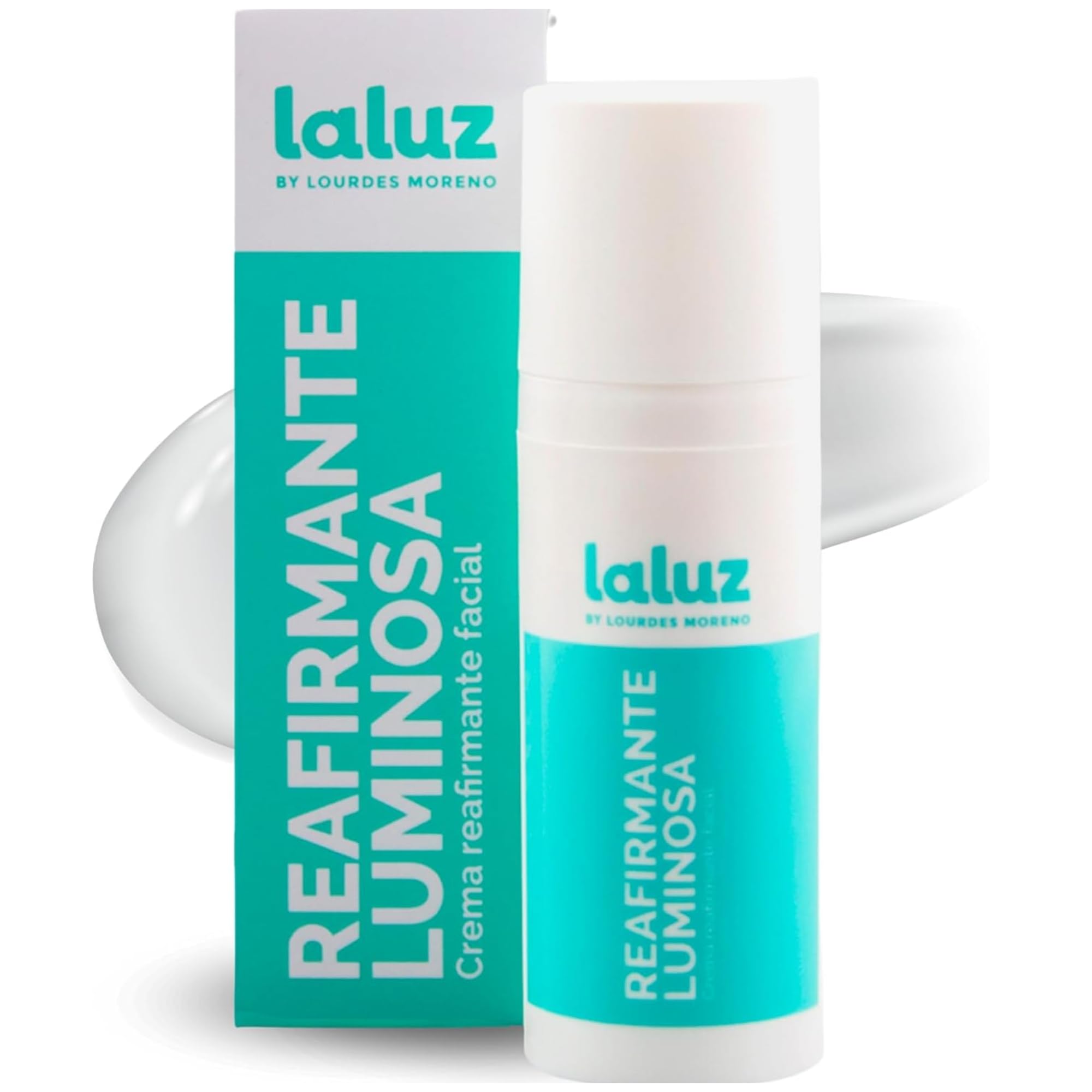 Lourdes Moreno I Crema Reafirmante Facial | Crema Facial Mujer Luminosa Con DMAE I Para Todo Tipo De Piel | Previene y Trata la Flacidez Facial. | Crema Antiarrugas Mujer | Efecto Lifting | 50 ml