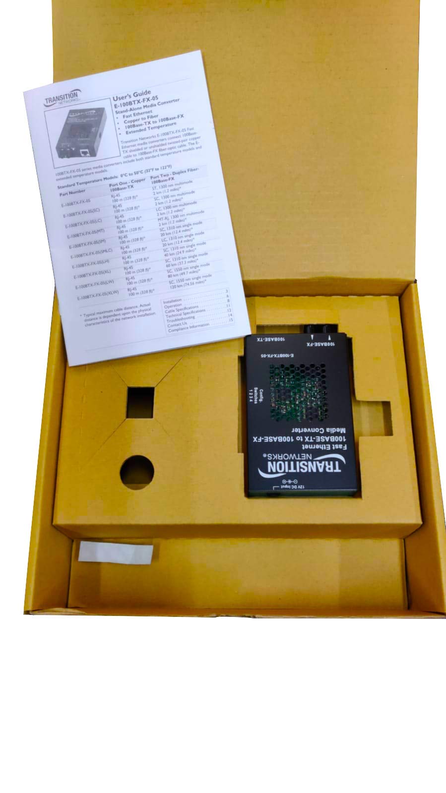 Amazon.com: Transition Networks E-100BTX-FX-05 Media