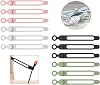 [20Park]UMUST Silicone Cable Ties,Reusable Cable Management Organizer, Multipurpose Elastic Cord Organizer for Bundling and Fastening Cable Cords Wires(black,white,pink,green)