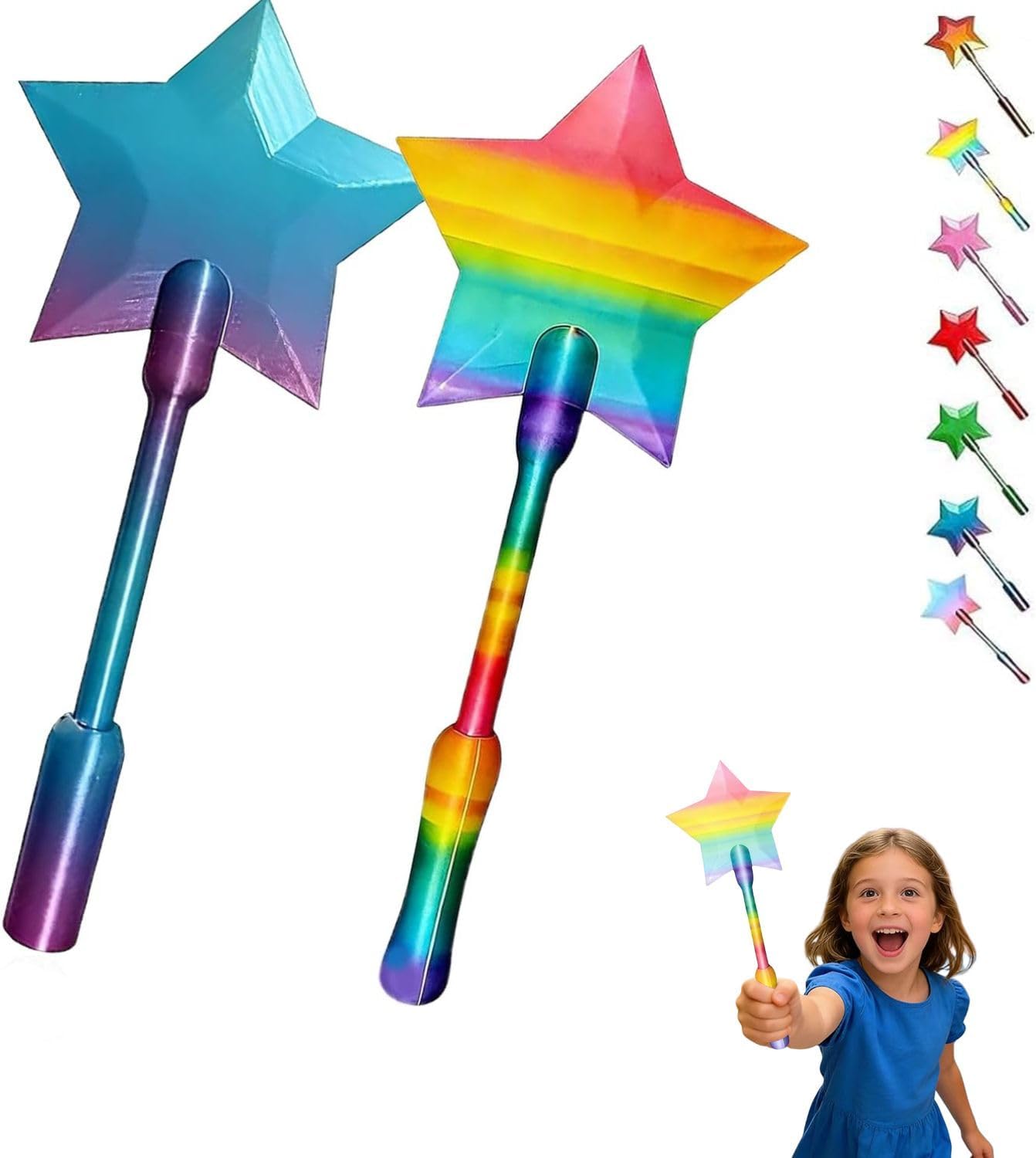 Credit Card Wand, 3D Printed Wand Taps To Pay, Star Magic Wands Contactless Payment Card Holder, Contactless Payment Cards Holder for Card Payment (A3-2pcs)