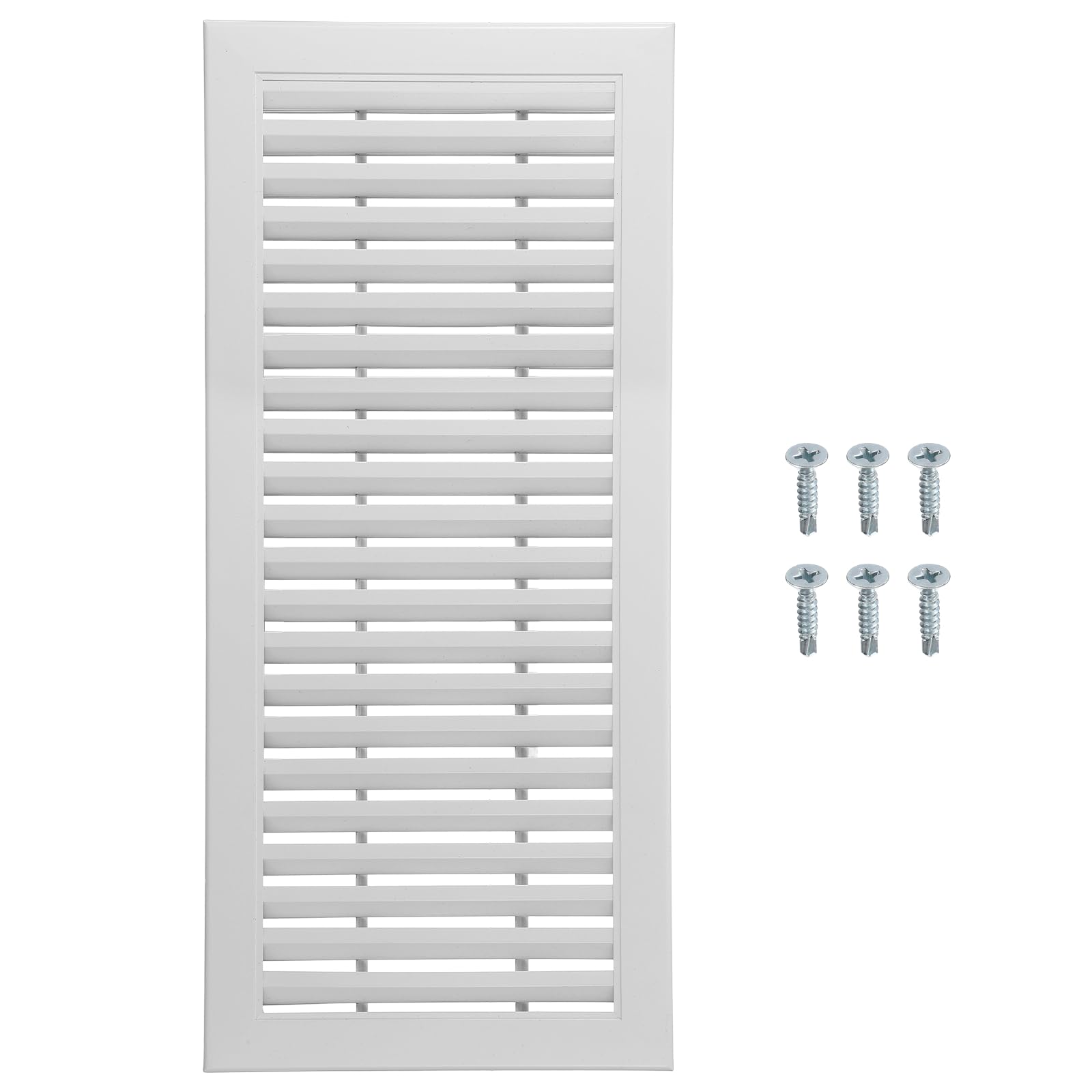 Grille d'aération rectangulaire aluminium contre humidité placard et armoire