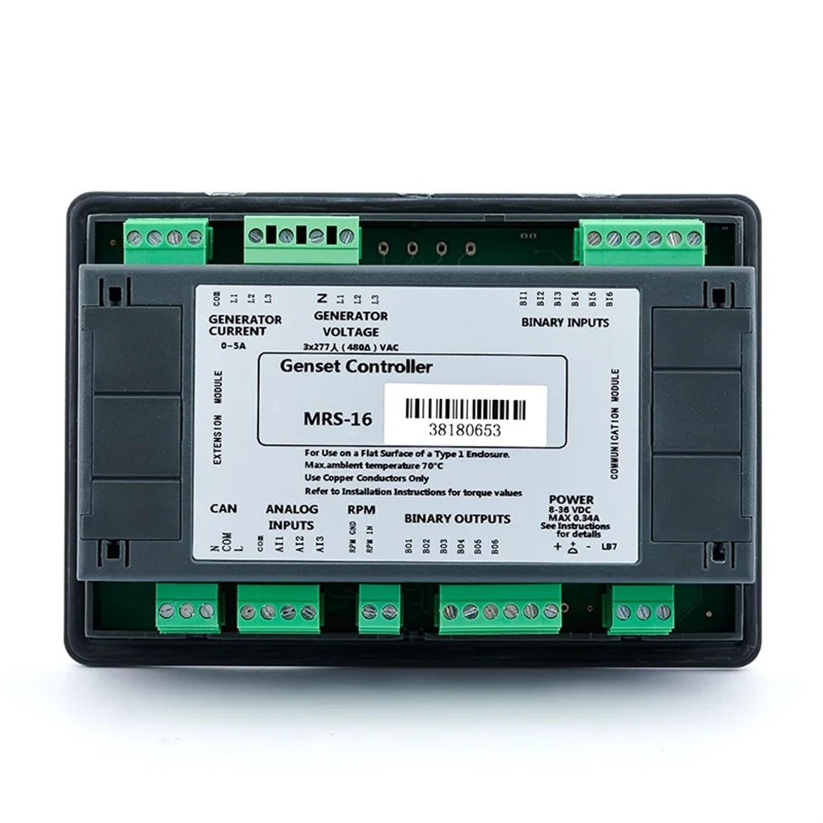 Panel sterownika generatora diesla MRS-16 MRS10 MRS16 z automatycznym rozruchem