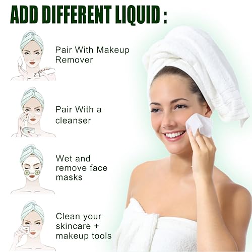 Miniatura 5 de Fancyou Clean Towels XL 50 unidades, toalla facial desechable ultrasuave, paño grueso para la cara, toallitas secas grandes para desmaquillante,