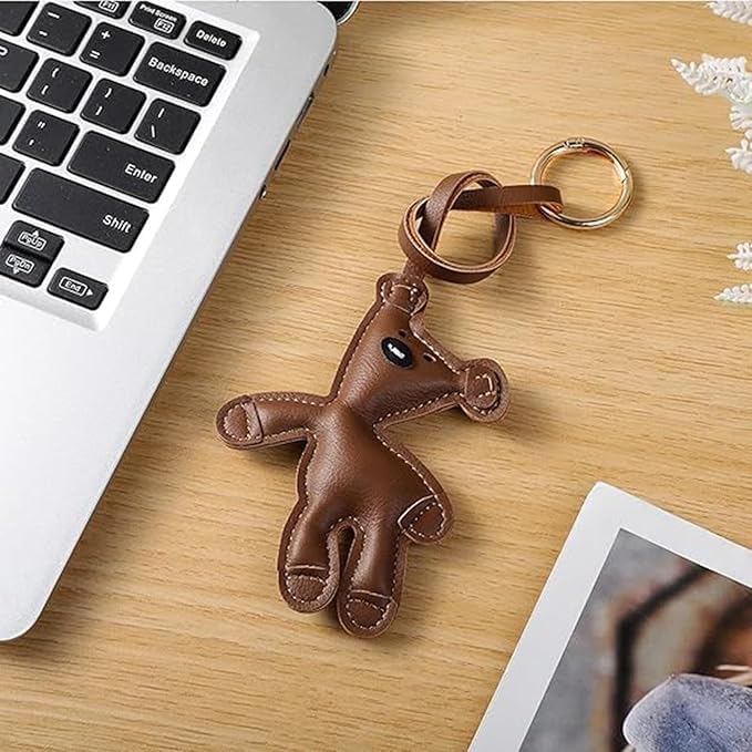 Image of Mini Backpack Keychain for Women & Girls | Cute PU Leather Purse Charm Keyring with Wrist Strap & Metal Hook | Fashion Bag for Handbags, Backpacks, Car Keys & Accessories