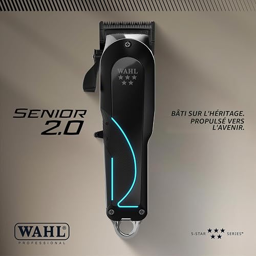 Wahl Senior 2.0, Tondeuse Sans Fil, Moteur 8000 tr/min, Lame DLC - 2