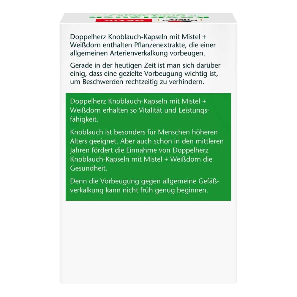 DOPPELHERZ aglio. Kap.m.vischio+biancospino 60/24/54 mg 480 pezzi