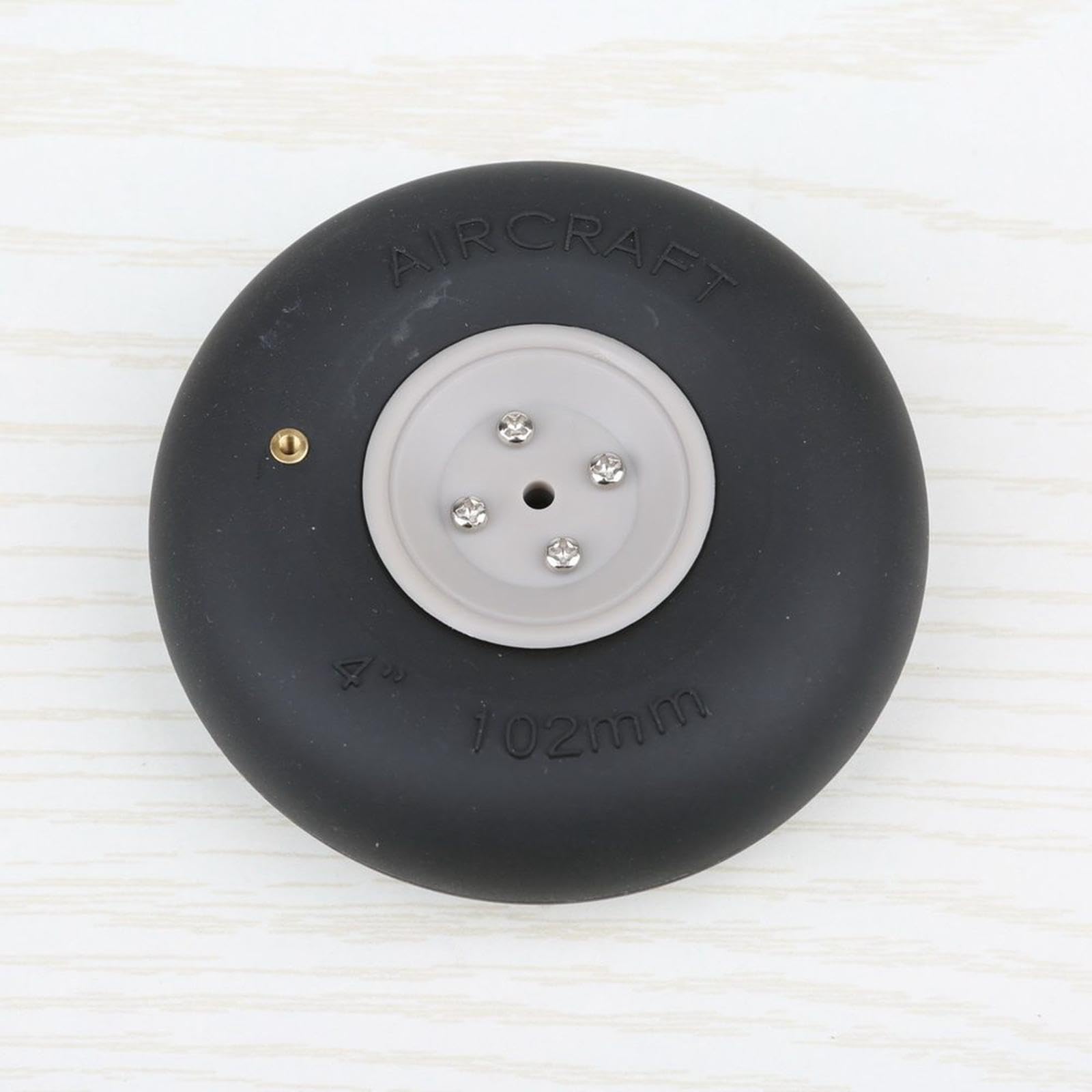Roues Gonflables En Caoutchouc pour Avions RC, Pneus de Rechange pour Modèles Réduits D'avions à Aile Fixe, Moyeu Stable, Installation Facile, 5.5 Pouces