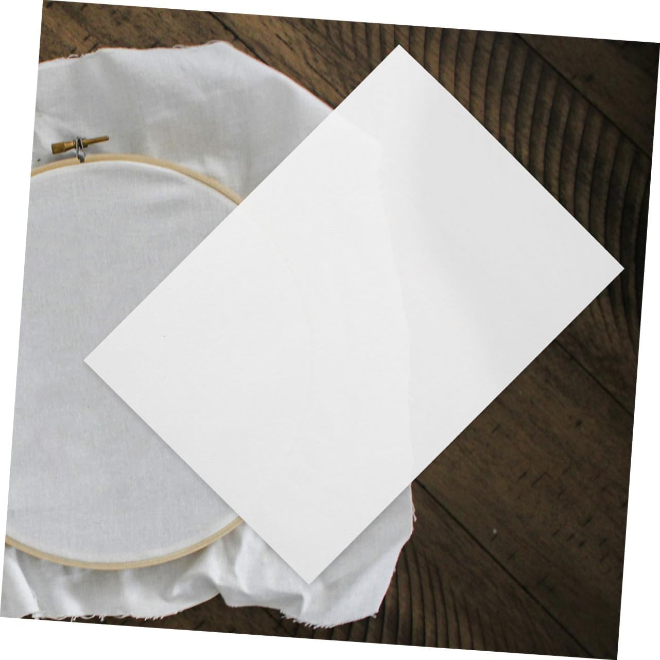 EPIGEIST 4pcs Machine Embroidery Stabilizer Adhesive Water-Soluble Backing Cut Away for Embroidery Patterns Pack