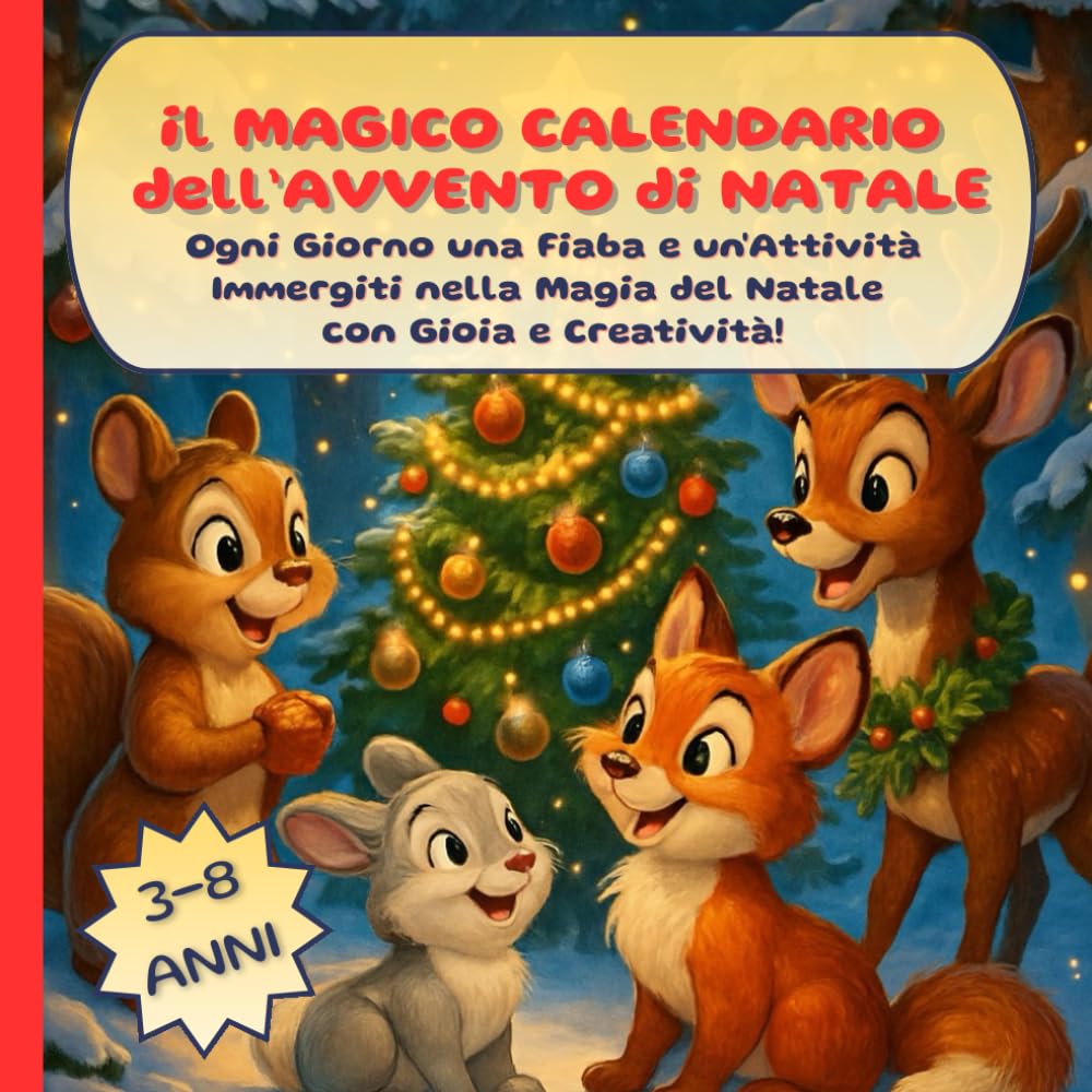 il MAGICO CALENDARIO dell’AVVENTO di NATALE. Ogni Giorno una Fiaba e un'Attività Immergiti nella Magia del Natale con Gioia e Creatività!: Attività ... tra Storie e Giochi per i Più Piccoli