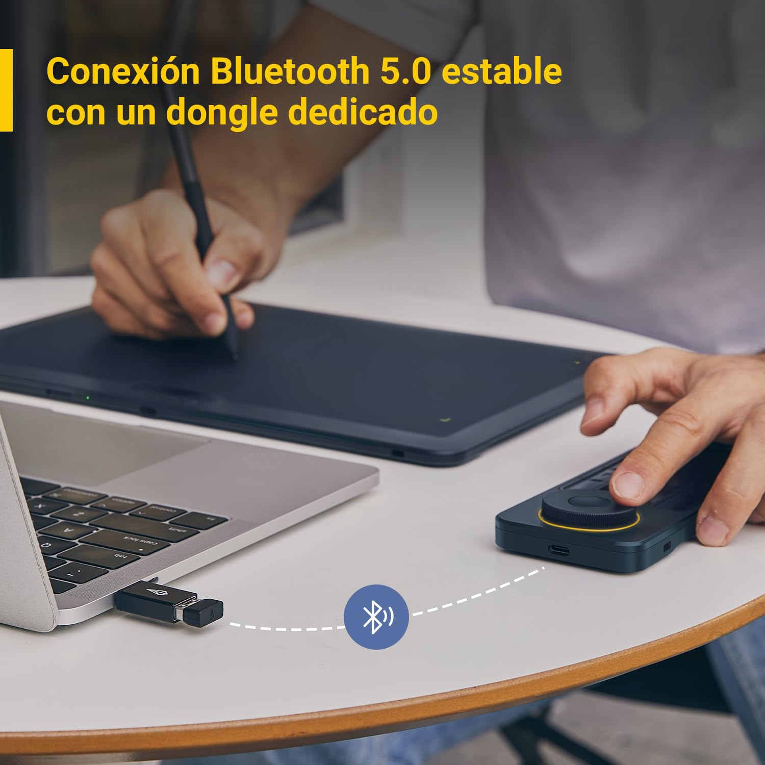 Xencelabs Quick Keys para Tableta Gráfica con Pantalla OLED Teclado Programable Teclas de Atajo Personalizables Teclado Programable para Tabletas Gráficas PC Portátil