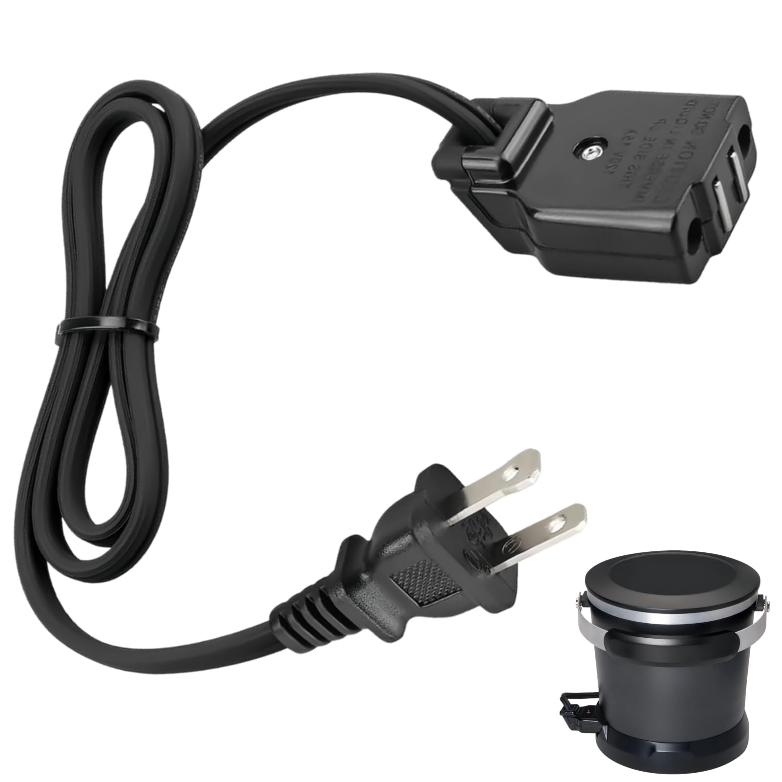 Photo 1 of 09982 Deep Fryer Magnetic Power Cord Replacement Parts for Presto for FryDaddy for Granpappy Electric Fryers, 120V, 15A Replacement Part Number #9982 & #85691