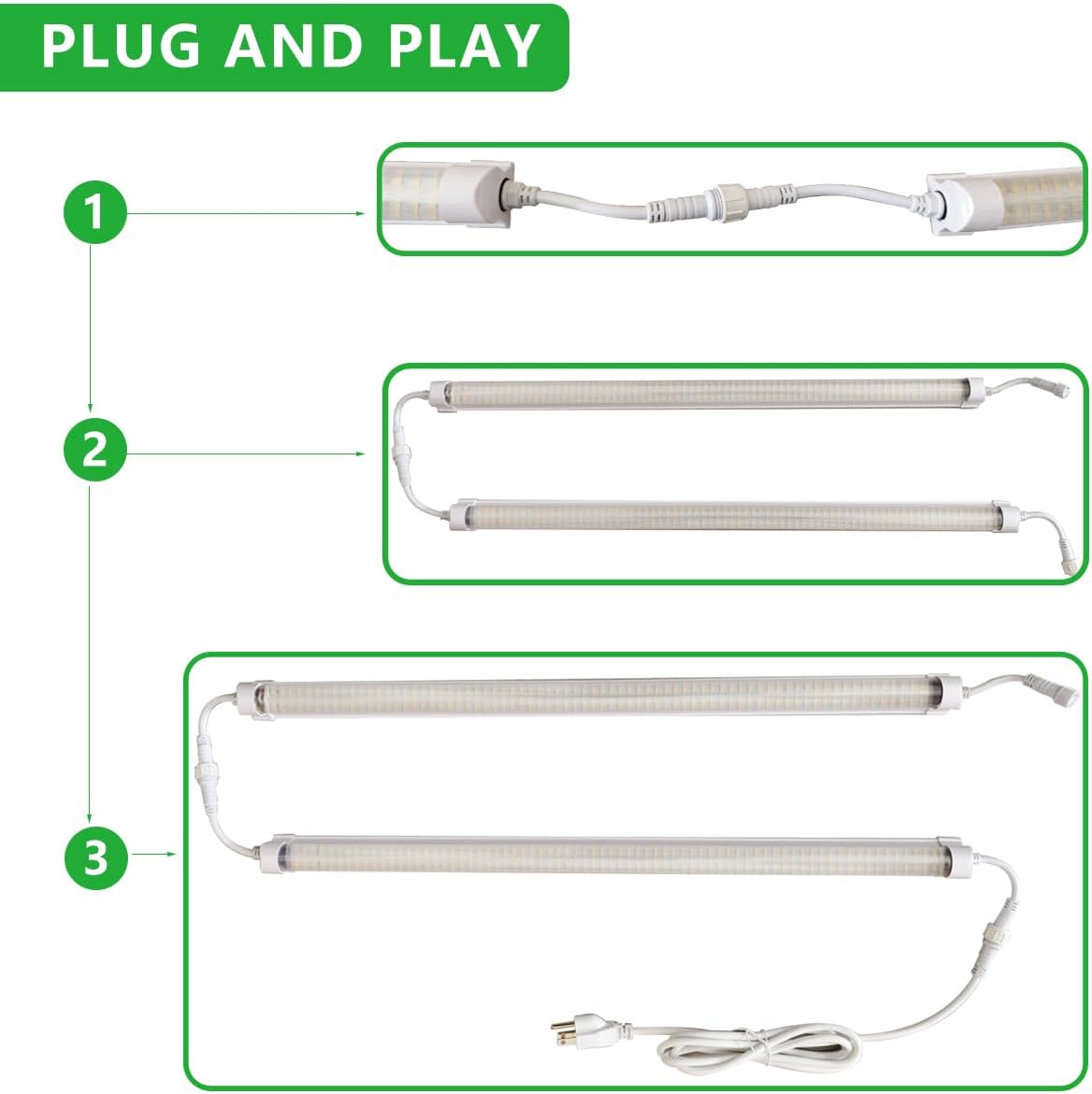 4 Pack LED Freezer Tube Lights, 2FT 15W T8 Integrated Cooler Light Fixture,Daylight White 6000k Waterproof Refrigerator Light for Fridge, Supermarkets or Grocery Stores