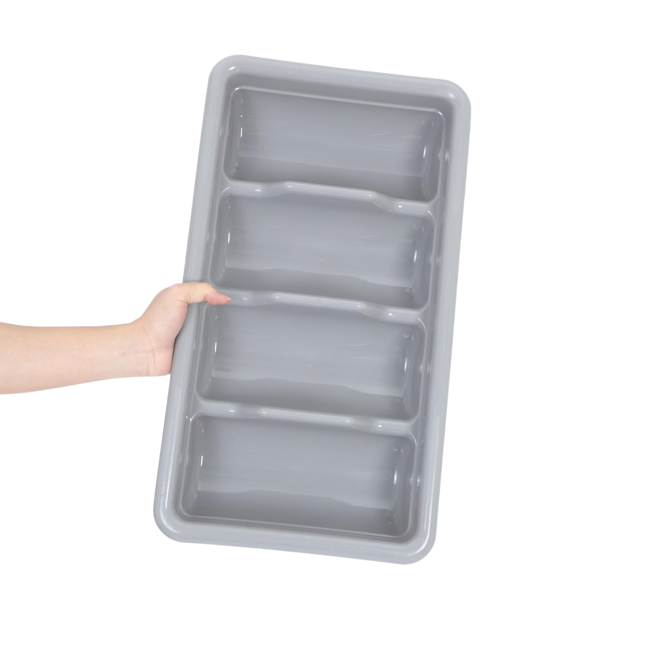 IMIKEYA Scatola Portaposate in Plastica a 4 Scomparti per Cucina
