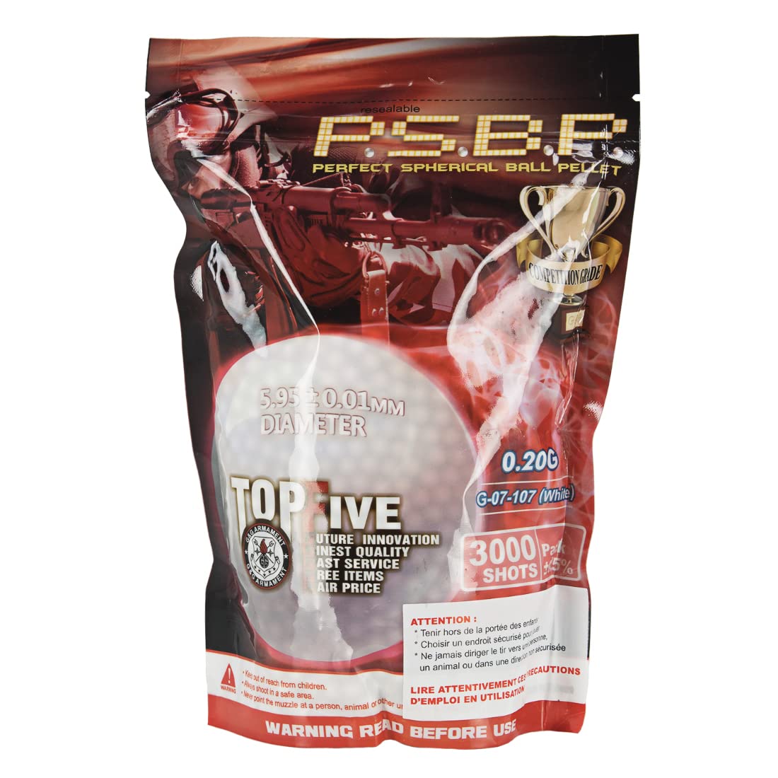 G&G Billes PSBP 0.20G en Sachet de 3000