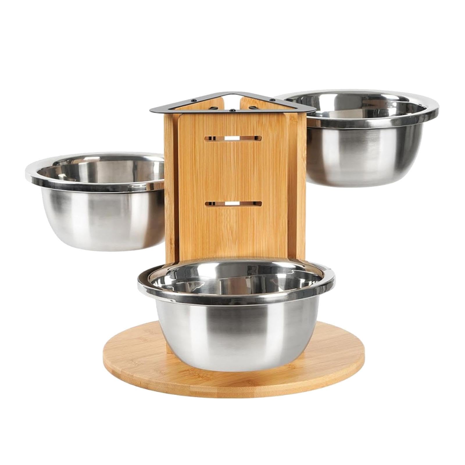 Comederos para Perros con Soporte de Madera, Fáciles de, Suministros para Mascotas, Comedero para Mascotas