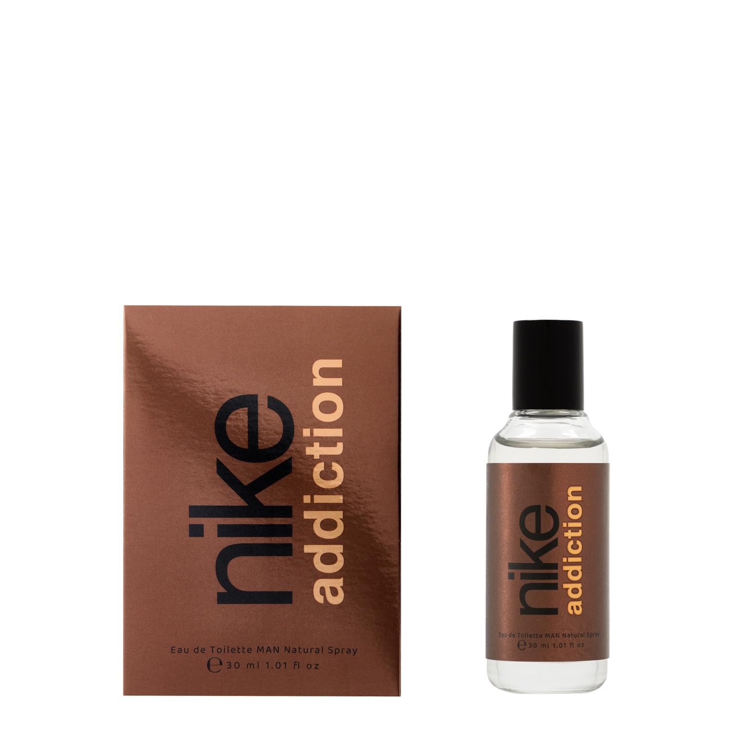 NIKE - Addiction Man Promoción 150 ml + 30 ml, Colonia Hombre, Eau de Toilette Natural y Masculina, Aroma Amaderado Balsámico, Fragancia Fresca y de Larga Duración