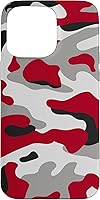 Vista 31 de red camo Print red and Black Camoflage Pattern Phone Case for iPhone 17