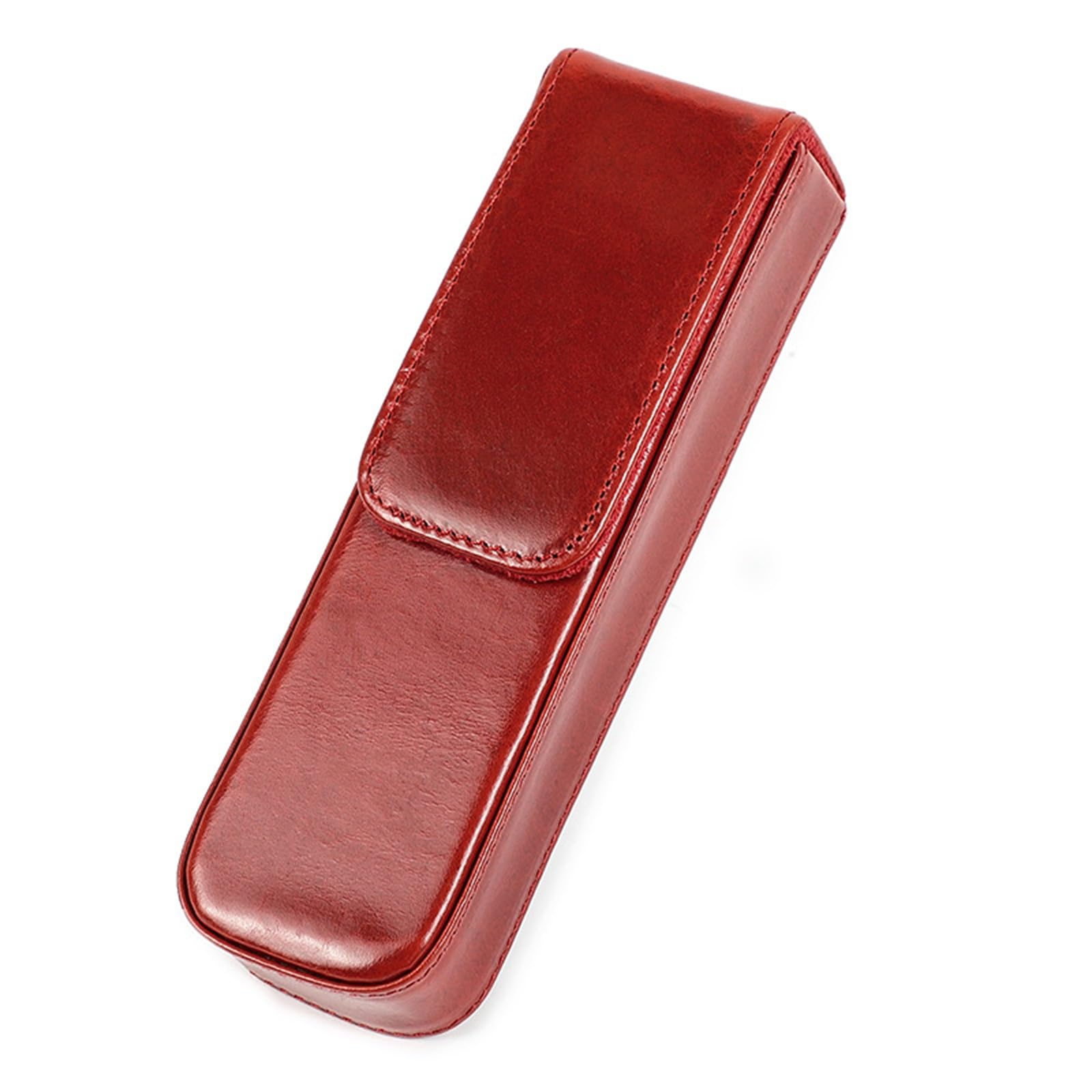 Kategoria: Skrzynki z bieżącą wodą, Skórzany piórnik. Zdejmowany wielokolorowy 16,7 x 5,3 cm dla studentów i dorosłych(Red)