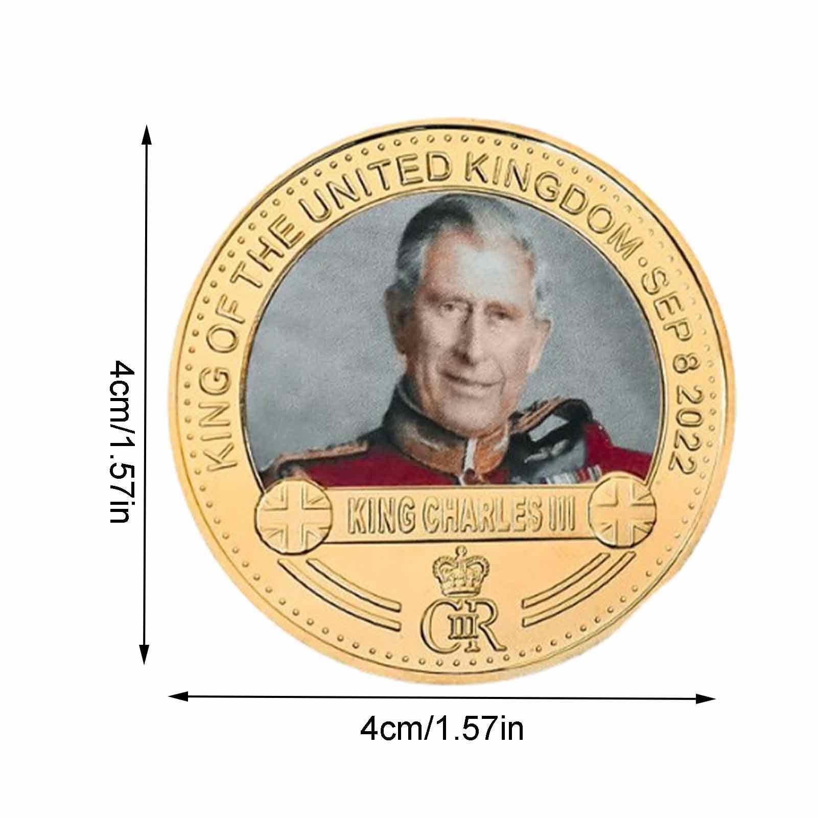 Amazon.co.jp: チャールズ 3 世戴冠式記念コイン 英国王チャールズ 3 世コイン 2023年キングチャールズ戴冠記念コイン  刻印されたチャールズ 3 世戴冠式記念メダル、記念品、収集可能な記念品、英国の装飾品 : ホビー