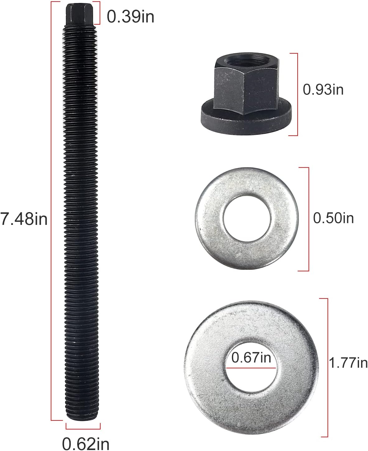 3mirrors Upgraded LS Harmonic Balancer Installer Crank Pulley Install Tool w/Lifting Hook Compatible with GM Chevy 1997-Up LS1 LS2 LS3 LS4 LSX LSA LS6 LQ4 LQ9 V8 Engine Pulley Installation Tool