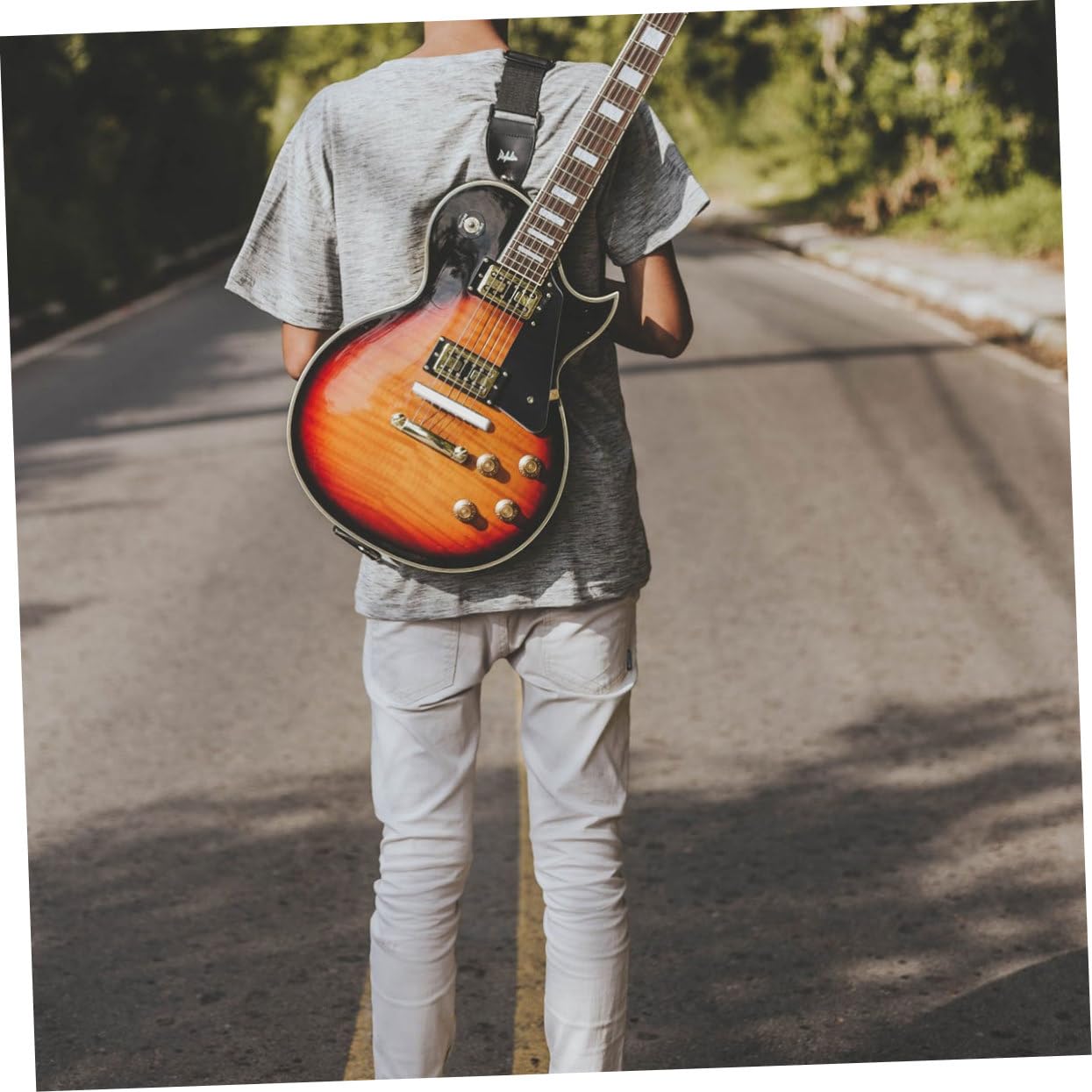 ERINGOGO Replacement Guitar Nuts 43mm Dj30 Bone Nut and Saddle for Electric Guitar Bone Parts