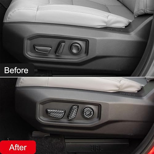 Miniatura 3 de Accesorios para automóvil Toyota Tundra 2022 2023, accesorios de automóvil, interruptor de ajuste de asiento interior, cubierta de botón, decoración