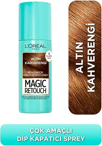 L'Oreal Paris Magic Retouch Beyaz Dipleri Kapatıcı Sprey 75 ml - Altın Kahverengi