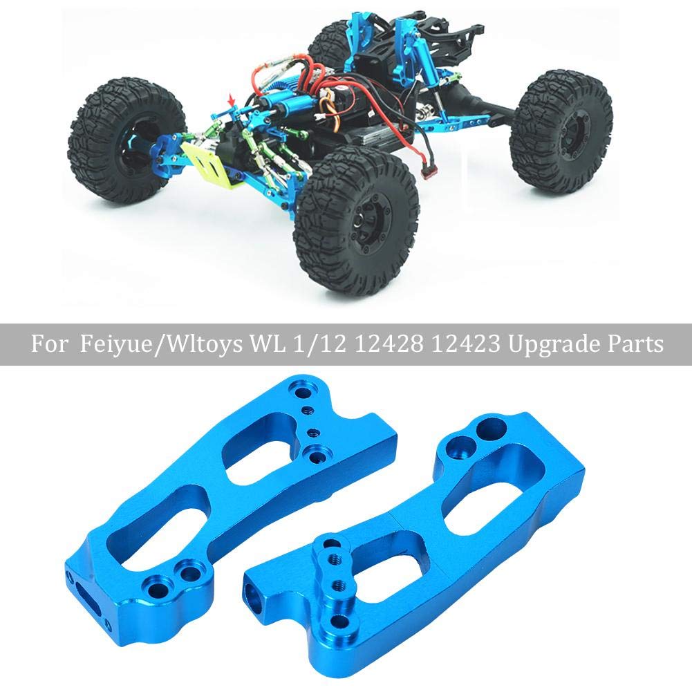 Aluminium Alloy Rear Shock Tower, RC Accessory for FeiyueWltoys WL 112 12428 12423 Upgrade Parts (Dark Blue)(A0037BBlue)