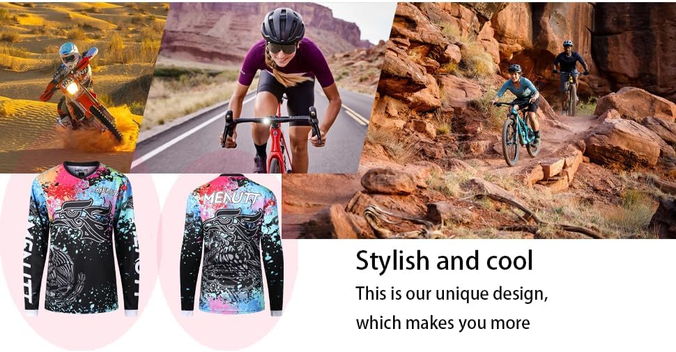 Women Mountain Bike Shirts Long Sleeve Mexico MTB Off-Road Motocross Jersey Quick Dry&Moisture-Wicking - Image 4