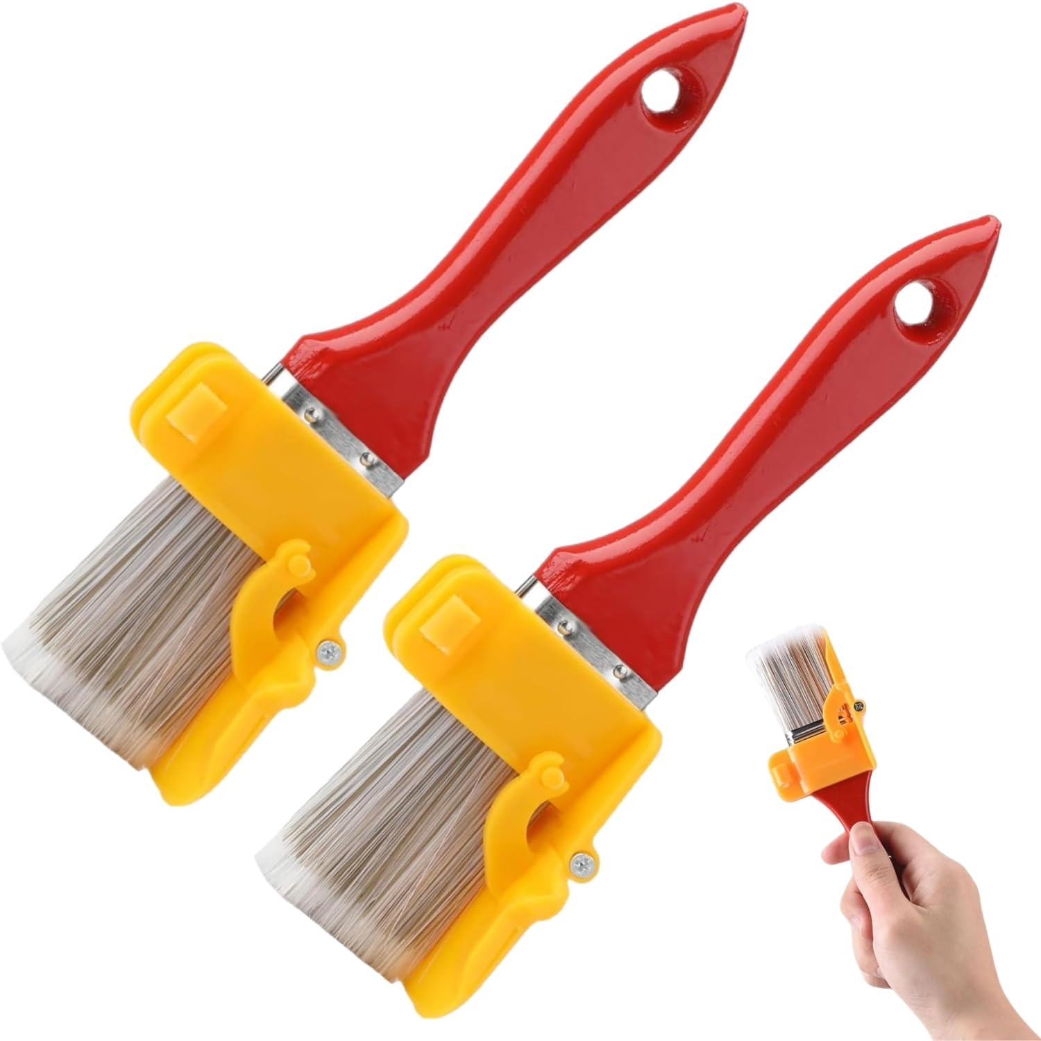 2Pcs Cutting in Paint Brush, Cutting in Tools for Painting, Edger Paint