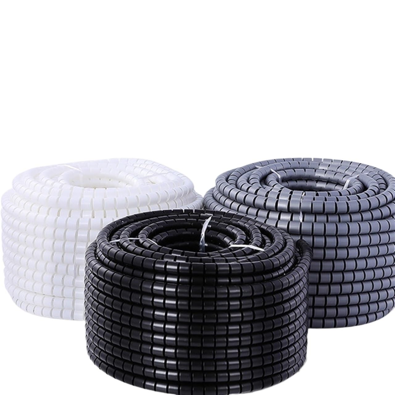 tubo espiral del abrigo del cable, Funda protectora en espiral de 1 metro, tubo Flexible, Cables, organizador tuberías, antidesorden