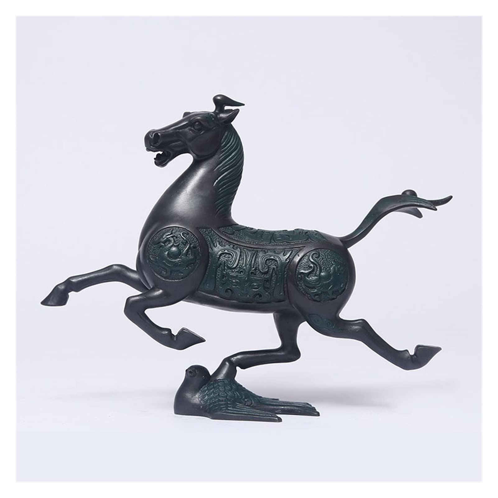 SnamicE Sculpture Decor Brass Retro Horse Ornaments Home Decorations Living Room Office Bedroom Crafts Ornaments Statue Decoration,
